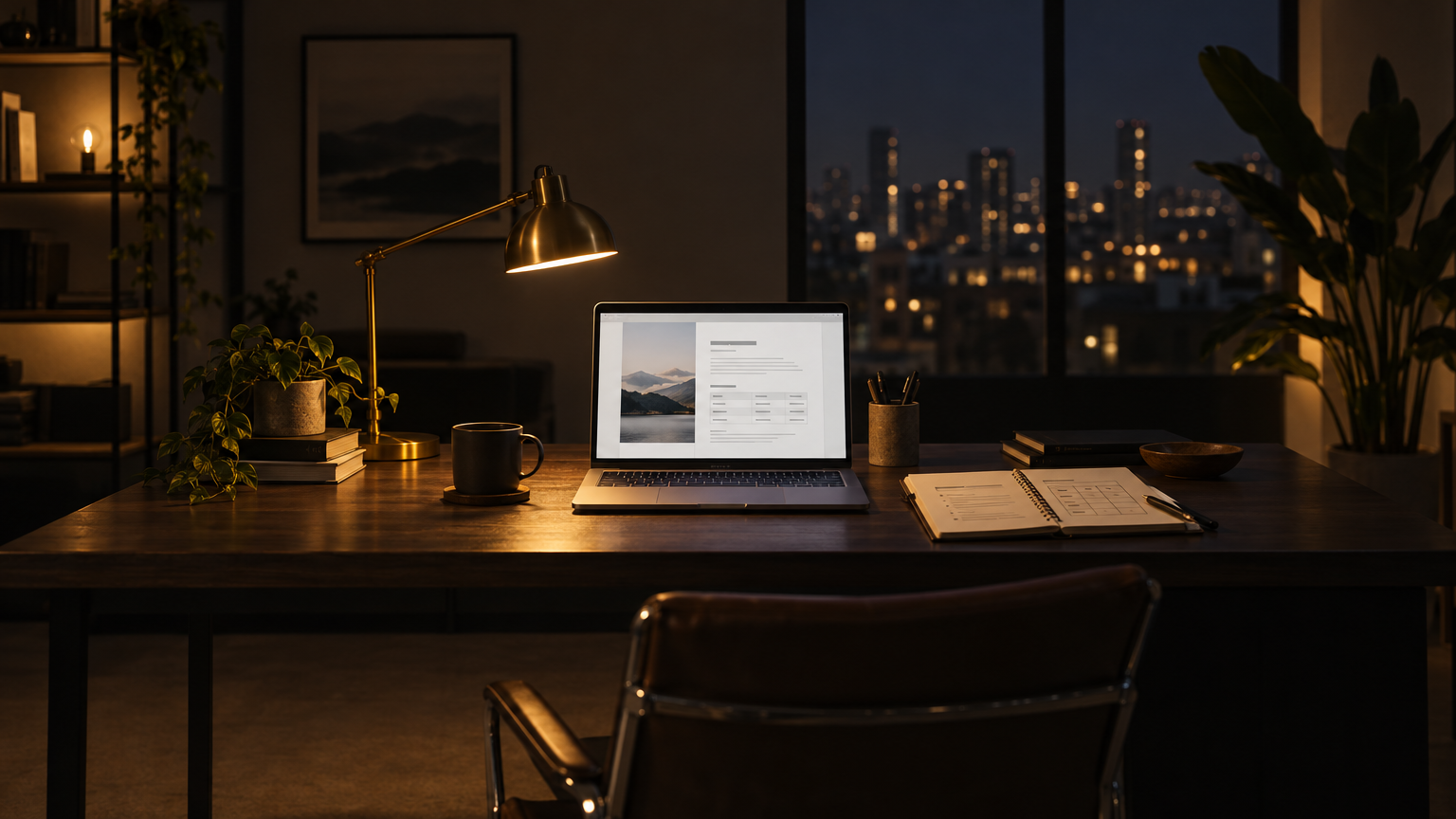 Desk with a proposal draft and pricing notes